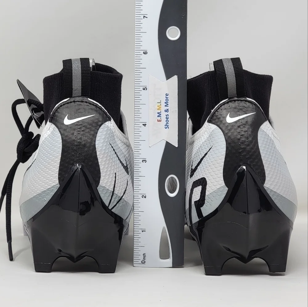 Nike Vapor Edge Pro 360 White Black Pure Platinum Football Cleats Men Size 13